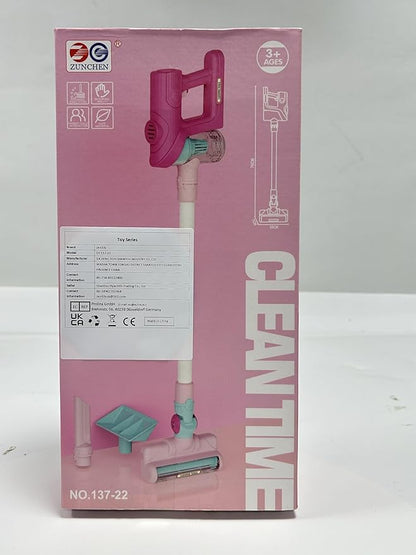 Kids Vacuum Cleaner Toy for Toddlers - Toy Vacuum Set Pretend Role Play Household Toys with Sound Effects for Age 3+ Boys Girls Learning Toys Birthday
