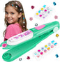 Hair Gem Stamper Kit, Bling Hair Jewels for Girls Toys, Hair Styling Tool with Reusable Shining Diamonds, Birthday Gifts Toys for Girls Ages 3 4 5 6 8-12 (Green)