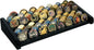 Challenge Coin Display Holder, 8 Rows Solid Wood Military Coin Stand Holds 60-70 Coins, Army Coin Display Rack for Desk (Black Finish)