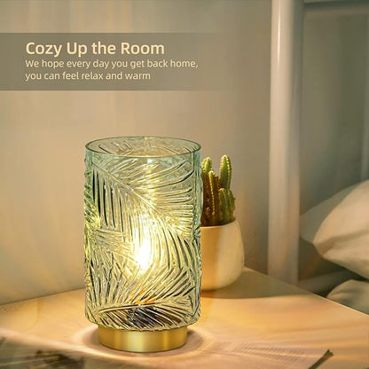 Battery Operated Table Lamp, Cordless Lamps for Home Decor, Battery Powered Nightlight with LED Bulb with Timer, Decorative Lights for Living Room Bedroom Tabletop Entryway Centerpiece Gift(Small LG)