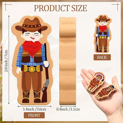 Blosssound 36 Pcs Multicultural Wooden Character Set Small Wooden People Figures Small Diversity Country Couples Wood Blocks for Preschool Classroom Play Games Educational Activity Supplies