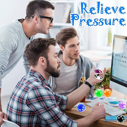 70pcs Stress Balls, Squishy Ball Fidget Balls Bulk, Small Stress Balls for Adults, Fidget Sensory Balls, Relief Squishy Balls for Party Favors,Classroom Prizes
