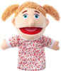 1 Pcs Family Hand Puppets 13 Inch Grandparents, Mom & Dad, Brother & Sister Plush Hand Puppet Toys Role-Play Toy Puppets for Kids Storytelling Imaginative Pretend Play Teaching Preschool(Sister)