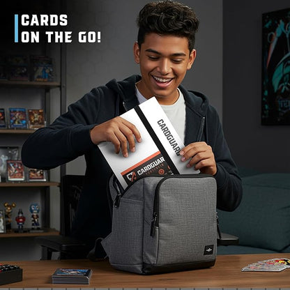 Trading Card Binder Pro-Folio – 9 Pocket Binder - Side-Loading Album, Durable & Acid-Free Storage for Pokémon, YuGiOh, MTG, TCG, Game & Sports Cards, White