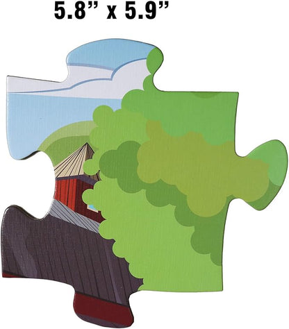 Farm Floor Puzzle for Kids 3-5: Educational Jigsaw Farm Scene - 48-Piece Large Puzzle 36 x 24 inches for Toddlers Learning Education Gift Family Activities