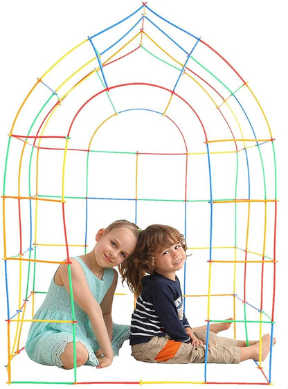 ZOZOPLAY Straw Constructor STEM Building Toys 800 Piece Straws and Connectors Building Sets Colorful Motor Skills Interlocking Plastic Engineering Toys Best Educational Toys Boy & Girl