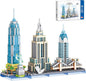 New York Skyline Micro Mini Blocks Building Set, The Statue of Liberty,Empire State Architecture Building, Brooklyn Bridge, Gift for Kids and Adults (3262 Pieces)