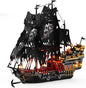 NUTCRACKER Pirate Ship Building Set with LED Light, Black Pearl Ship Toy Building Set, Sailboat Model Home Decor, Easter Christmas Birthday Gift for Adults（1713 Pieces）