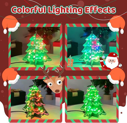 Christmas Tree DIY Soldering Kit – Electronics Xmas Tree Soldering Project with RGB LEDs & Music, Hands-On Christmas Soldering Practice Kit for Teens & Adults STEM Learning Holiday Decor & Gift
