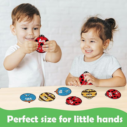 Alphabet Cards, Alphabet Learning Toys, ABC Learning for Toddlers, Letter Matching Game, Sight Words, Kindergarten Preschool Learning Activities, Montessori Educational Toy for Kids