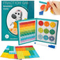 Magnetic Fraction Demonstration Book, Magnetic Fraction Tiles, Magnetic Fraction Disc Set, Magnetic Math Master Set - 102 PCS, Educational Fraction Puzzle for Teaching (Zebra, 2, Set)