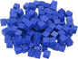 uxcell 300Pcs Wood Blocks for Crafts, 1cm Unfinished Wood Cube Solid Wooden Blank Square Block for DIY Craft Projects Personalized Gifts, Blue