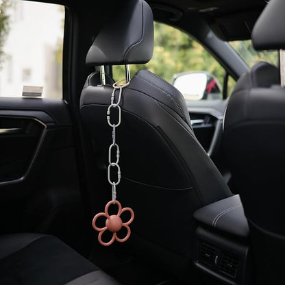 mushie Baby Chain Link Rings Toy 12-Count | Multiuse Car Seat Stroller Connecting Toy (Shifting Sand, Blush, Cambridge Blue)