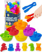 Yetonamr Counting Dinosaurs Montessori Toys for 3 4 5 Years Old Boys Girls, Toddler Preschool Learning Activities Toy for Kids Ages 3-5, 4-8, Birthday Gifts Sensory Toys
