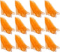 Hoerev Pack of 12 Approx. 24" x 24" Juggling Dancing Scarves Floaty Scarves,Single Colors, 12pcs Orange