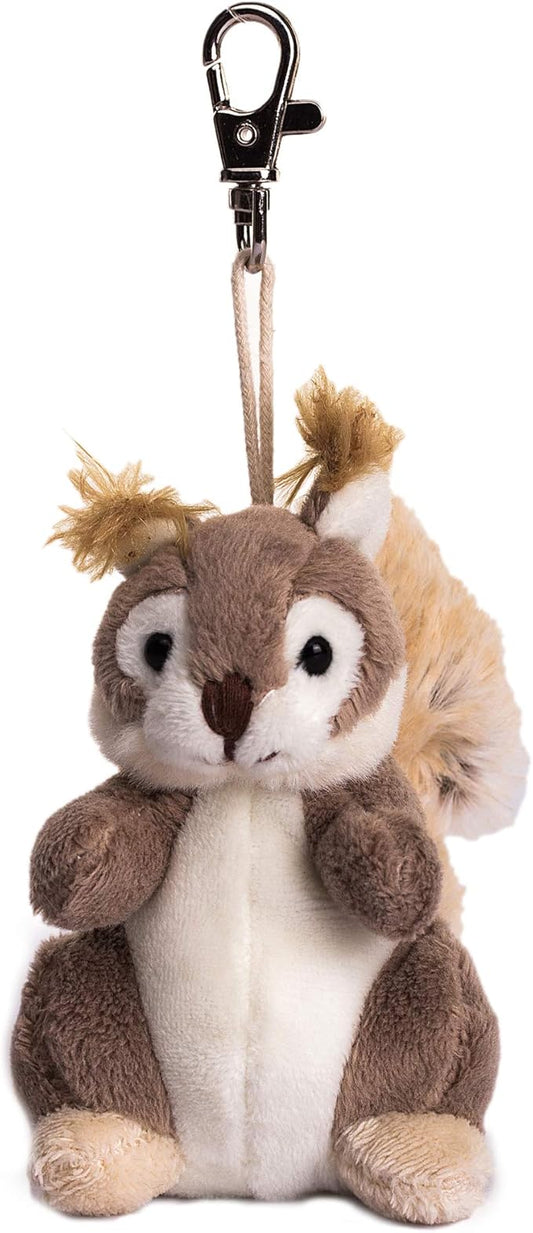 Dilly dudu Squirrel Stuffed Animal Plush keychain 4-Inch