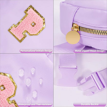 Party Favors Bags for Kids 4-8, Mini Fanny Pack Cute Crossbody Bags for Girls - Lavender