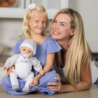 Adora Adoption Babies Collection, 16” Baby Doll with Complete 9-Piece Accessories Includes: Pacifier, Hospital Bracelet, Diaper and More! Birthday Gift for Ages 3+ - Baby Beloved