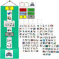 Visual Schedule for Kids – 133 Durable Plastic Picture Cards with Soft Loop Coins | Daily Routine & Chore Reward Chart for Home, School, Autism, ADHD & Special Needs Behavior Support