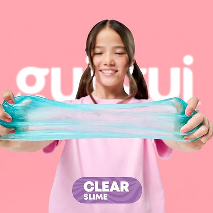 Gui Gui Scented Slime 2-Pack Bundle, Clear & Gloss, 5 Step DIY Process to Customize Your Ultimate Slime Glow-Up, Resealable and Reusable Container, ASMR Experience