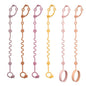 Toy Straps for Baby, 6pcs Adjustable Toy Holder for Stroller Accessories, Silicone Tether Pacifier Clip, No Throw Travel Essential Leash for High Chair, Car Seat