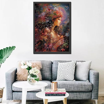 Tucocoo 1000 Piece Jigsaw Puzzles for Adults Fantasy Woman Painting Jigsaw Puzzle Beautiful Fairy Girl 1000 Pieces Puzzles for Challenging Family Activity Game Colorful DIY Puzzle Wall Decor Gifts