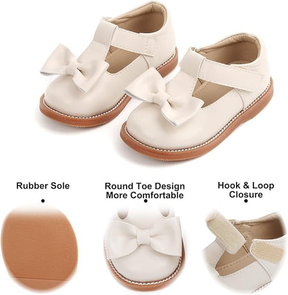 Felix & Flora Toddler Little Girl Mary Jane Dress Shoes - Ballet Flats for Girl Party School Shoes
