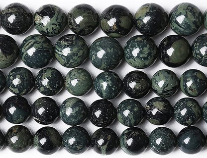 8MM 45PCS Natural Stone Kambaba Jasper Loose Beads for Jewelry Making DIY Bracelet Necklace