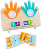Educational Preschool Learning Number Toys for Toddlers 3-5 Year Old, Educational Math Finger Counting Blocks, Number Blocks Toys for Kids, Montessori Educational Building Block for 3-5 Year Old