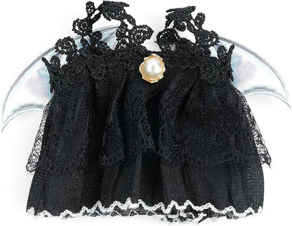 17cm Doll Clothes Set-Adorable Outfits for Dolls-Stylish Accessaries Clothes Dress-Up-Replaceable Clothing Collections, Includes Hat, Top, Skirt(Black-Style E)