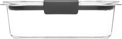 Rubbermaid Brilliance Food Storage Containers, Set of 5 (10 Pieces), BPA-Free, Leak-Proof, Clear