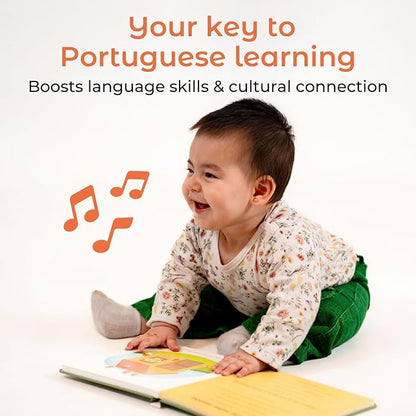 Cali's Books Brazilian Nursery Rhymes Book - Sound Books for Toddlers 1-3 Years Old, Interactive & Educational Music Toys for Bilingual Children with Lyrics & Translations, Musical Kids