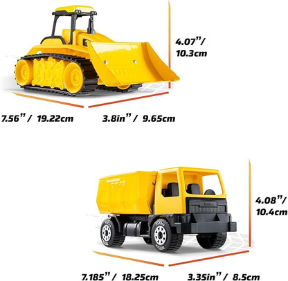 Tonka - Steel Classics Giga Series - Dump Truck & Bulldozer, 2-Pack