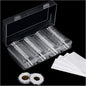 FRIMOONY 2 Pack 41mm Coin Capsules, with Foam Gasket and Plastic Storage Box, for Coin Collection