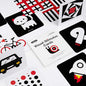 beiens High Contrast Baby Flashcards, Newborn Brain Development Toys, Visual Stimulation Learning Activity Cards, 20 PCs 40 Pages Educational Infants Gift (3-6 Months (Black & White & Color))
