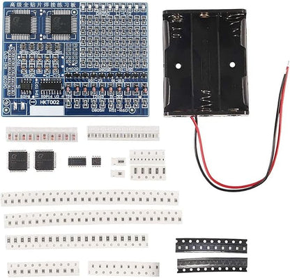 ISolderStore Soldering Practice Kit 4 Kits SMD SMT Kit DIY Electronic DIY Kits Soldering Project Soldering Training Board All in One