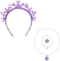 LUV HER Frozen Princess Dress Up Accessory Set - Jewelry Set - Princess Elsa Tiara Set - Giftable Box - Birthday Gifts For Girls - Holidays Gift - Girl Toys Dress Up Kit - Ages 3+