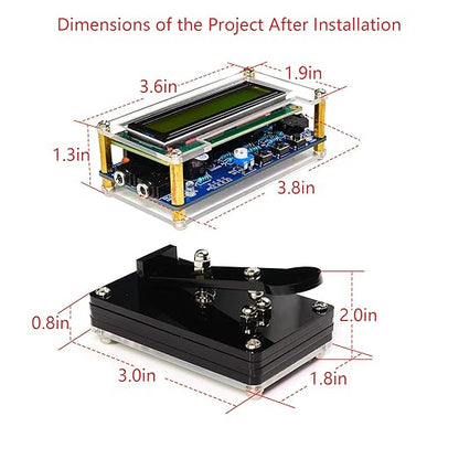 EIELE Soldering Practice Kit Morse Code Decoder CW Morse Code Practice CW Audio Input Excellent Soldering Practice Project Ideal for School Teaching and Beginners （Requires Soldering）