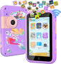 VATOS Kids Smart Phone Toy for Girls Boys 3 4 5 6 7 8 9 Years Old, 4" Large Touchscreen Mermaid Style Kids Cell Phone with Dual Camera, Music Player, Puzzle Game, 8GB Memory Learning Toy Birthday Gift