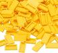 PATIKIL 370 Pcs Flat Blocks Bulk, 1x2 Square Yellow Classic Tiles Smooth Surface Mini Building Blocks Accessories Compatible Bricks Kits for Building Floor Walls Mosaic Pixel Arts