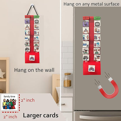Visual Schedule for Kids – 133 Durable Plastic Picture Cards with Soft Loop Coins | Daily Routine & Chore Reward Chart for Home, School, Autism, ADHD & Special Needs Behavior Support