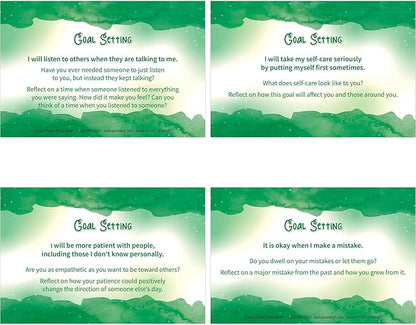 Really Good Stuff Self Care Reflection Cards-Mindful Thinking, Positive Affirmations, Meditation Techniques to Manage Emotions and Feelings for Kids and Adults