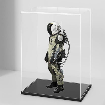 8x12 Inch Acrylic Trophy Case, Clear Acrylic Case for 11’’ Tall Collectibles Display, Alternative Glass Memorabilia Display Case for Action Figures Storage
