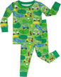 Little Sleepies Two-Piece Pajama Set for Boys & Girls, Soft Viscose from Bamboo Toddler Pajamas for Kids, Family Matching PJs