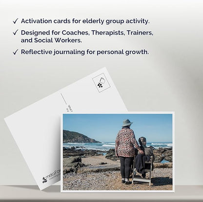 metaFox "Story of My Life – 52 Deep Reflection & Storytelling Cards for Seniors, Therapy Activities, Group Therapy, Life Stories Interview Kit – Use as Icebreaker and Activation Cards