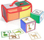 Godery DIY Education Playing Game Dice, Pocket Cubes for Teaching (Set of 2)