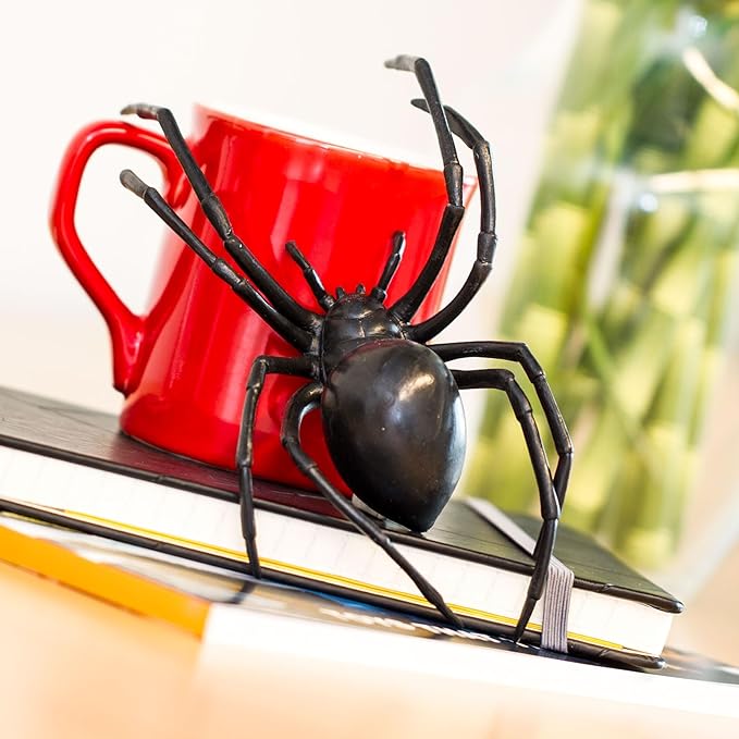 Safari Ltd. Black Widow Spider Figurine - Realistic 6.5" Arachnid Figure - Educational Toy for Boys, Girls, and Kids Ages 3+