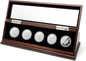 Challenge Coin Display Case 1.5-1.75 Inch 38-44.5 mm Coin Holder 1 Slot (Walnut, 5 Slots)