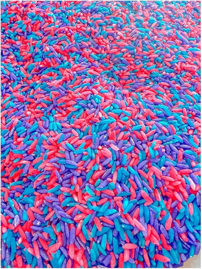 Sensory Bin Filler for Sensory Table - Colored Rice for Sensory Play (Unicorn Rice)