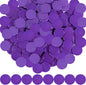 Coopay 300 Pieces Plastic Learning Counters Disks Bingo Chip Counting Discs Markers for Math Practice and Poker Chips Game Tokens,1 Inch (Purple Style 1)
